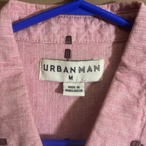 Cotton button down shirt popsicles pink. B6 - Picture 3 of 5